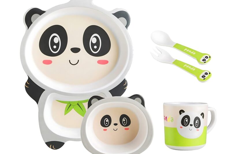 Cello Kidzbee Pentameal Tinker Bell Melamine Meal Set for Kids, Set of 5, Light Pink | BPA Free and Food-Grade Material | Attractive and Kidfriendly Designs | Break Resistant & Durable Set