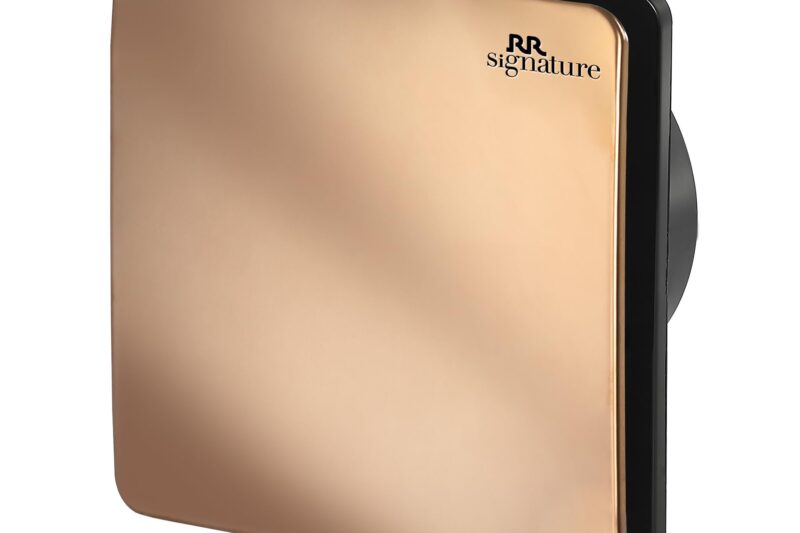 RR Signature Vento Fresh Luxura 150 mm Exhaust Fan For Kitchen, Bathroom | Silent, Compact Design, Easy Install | Thermal Fuse | High Speed 100% Powerful Copper Motor | 2 Year Warranty [Rose Gold]