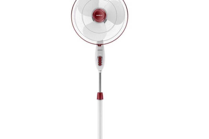 Buy Havells Gatik Pro 400mm Pedestal Fan| 120 Ribs Guard for Safety| Smooth Oscillation| Heavy Base| ISI Marked | 2 Year Warranty | Wine Red Online at Low Prices in India – Amazon.in