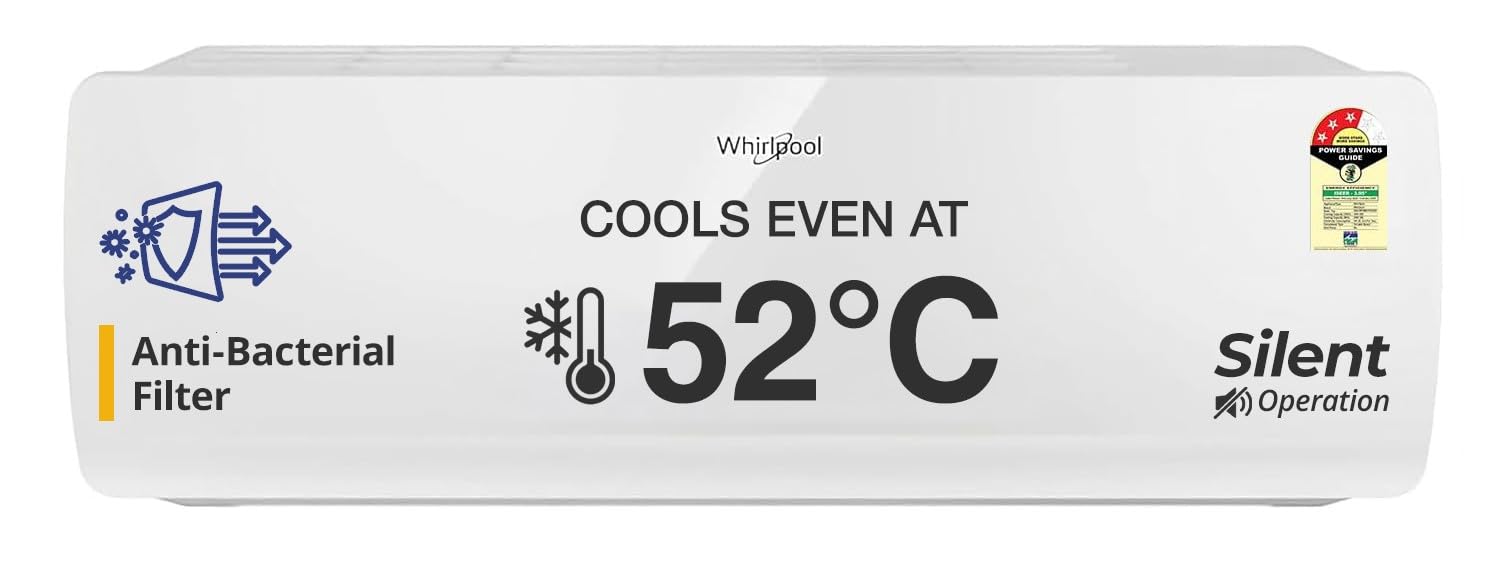 B0DSJ9FQLD-1 Whirlpool 1.5 Ton 3 Star, Magicool Inverter Split AC (MAGICOOL 15T 3S INV CNV S5K2PP0, Copper, Convertible 4-in-1 Cooling Mode, HD Filter White)