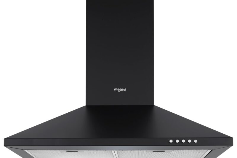 Whirlpool 60cm 900 m3/hr Cassette Filter Kitchen Chimney with 5 Years WARR on Motor | CLASSIC PLUS CF 60 BK HOOD | Black | 3 Speed Push Button Control