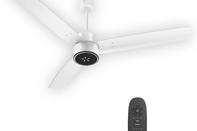 Havells FAB BLDC ULED Ceiling Fan 1200mm, 5 star, LED Speed Indicator, 380 RPM, Up to 65% Savings, Reverse Rotation,4 Speed Modes, Low Wattage 30W, Low Noise, Air Flow:225 CMM, 3 Year Warranty, White
