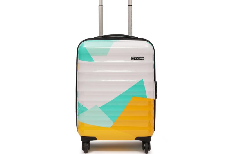 YAYAVAR Mexico Textured Polycarbonate Hard-Sided Luggage Bag | Large Check-in Trolley with 4 Spinner Wheels, Number Lock, Scratch Resistant, Water Resistant