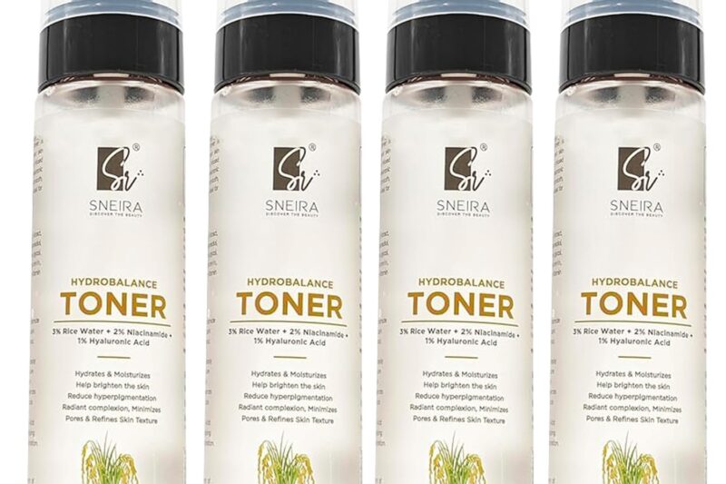Buy SNEIRA HydroBalance Toner 400 ml, 3% Rice Water, 2% Niacinamide, Enriched with 1% Hyaluronic Acid Exfoliating Face Toner Mist For Pores Tightening Glowing Skin Korean Beauty Secrets For Women & Men Online at Low Prices in India – Amazon.in