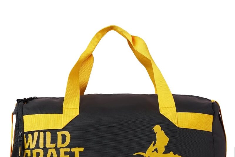 Wildcraft 4×4 Off Road 25 L Duffle Bag for Men & Women | Multiple Pockets, Adjustable Straps | Travel, Gym & Sports Bag | Black