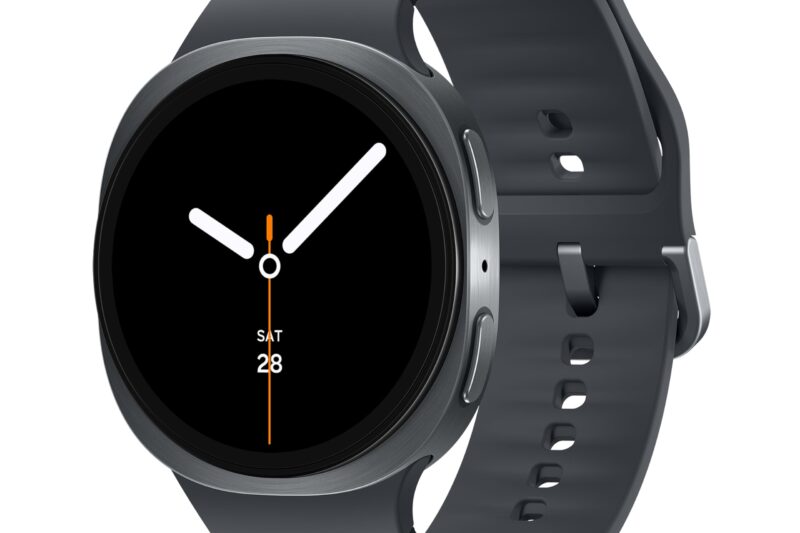 Samsung Galaxy Watch8 (40mm, Bluetooth, Graphite) with 3nm Processor | Dual GPS | Sapphire Glass & Armor Aluminum | 5ATM & IP68 | BP, ECG, IHRN & Vascular Load Monitoring | Anti-oxidant Index