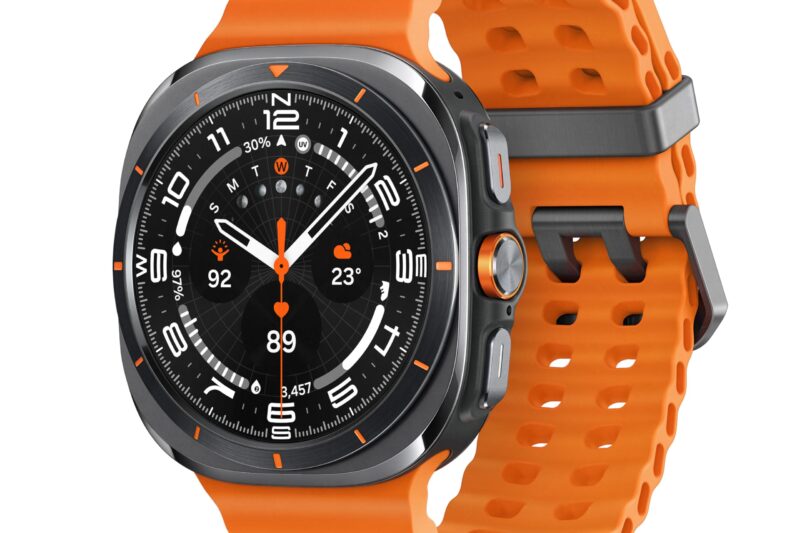 Samsung Galaxy Watch Ultra 2025 (47mm, LTE, Titanium Gray)| Upto 100h Battery| 3nm Processor| Dual GPS| Quick Button/Siren| Sapphire Glass| 10ATM and IP68| BP and ECG Monitor| Energy Score and Ages