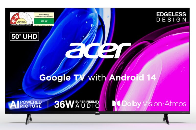 acer 127 cm (50 inches) Ultra I Series 4K Ultra HD Smart LED Google TV AR50UDGGU2875BD