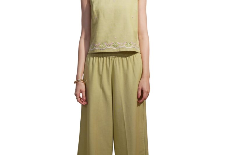 Vishudh Women Regular Fit ROUND NECK CO-ORD SET VVCS000057 White M