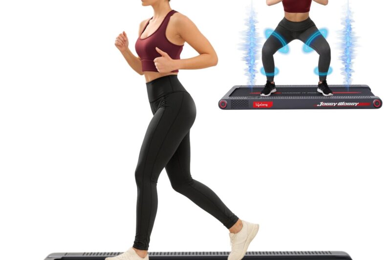 Buy Lifelong Walking Pad Treadmill for Home| 4 HP Peak Motorised Treadmill with Vibration Plate | 3-in-1 Function with Walking, Jogging & 4 Vibration Massage Modes| LED Display | Supports 120kg Online at Low Prices in India – Amazon.in