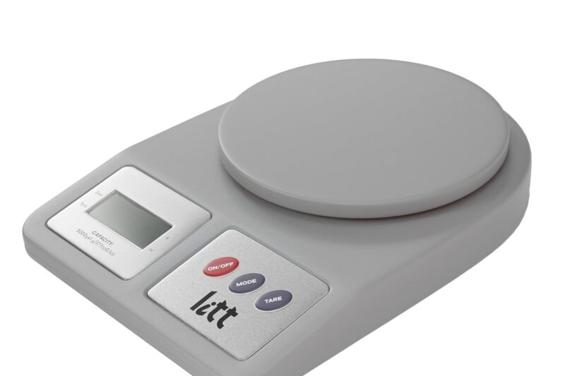 Litt by Lifelong Digital Kitchen Weighing Scale | LCD Display with Tare & Mode Function | Compact & Accurate Weighing Machine for Kitchen, Baking, Diet, Food & Grocery | 5kg Capacity