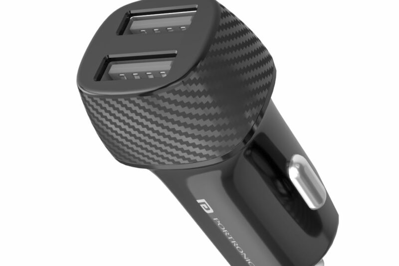 WeFly 2.4 AMP Single Port Universal Car Charger – Black