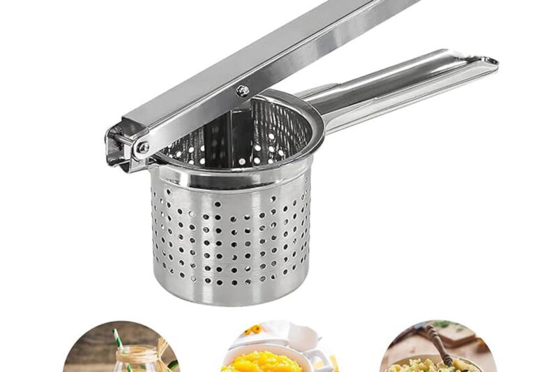 Imaashi Multipurpose Food Press & Ricer – Make Smooth Mashed Potatoes, Apple Sauce, Lemon Squeezes & Purees with Ease