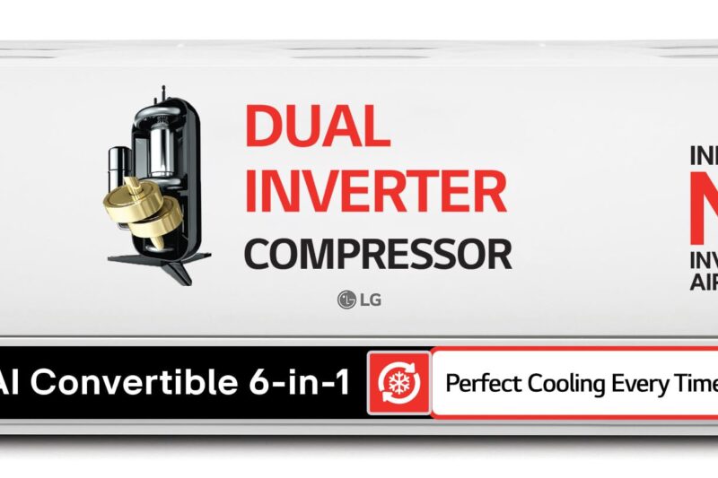 LG 1.5 Ton 5 Star DUAL Inverter Split AC (Copper, AI Convertible 6-in-1, VIRAAT Mode, Faster Cooling & Energy Saving, 4 Way Swing, HD Filter with Anti-Virus Protection, US-Q19YNZE3, White)