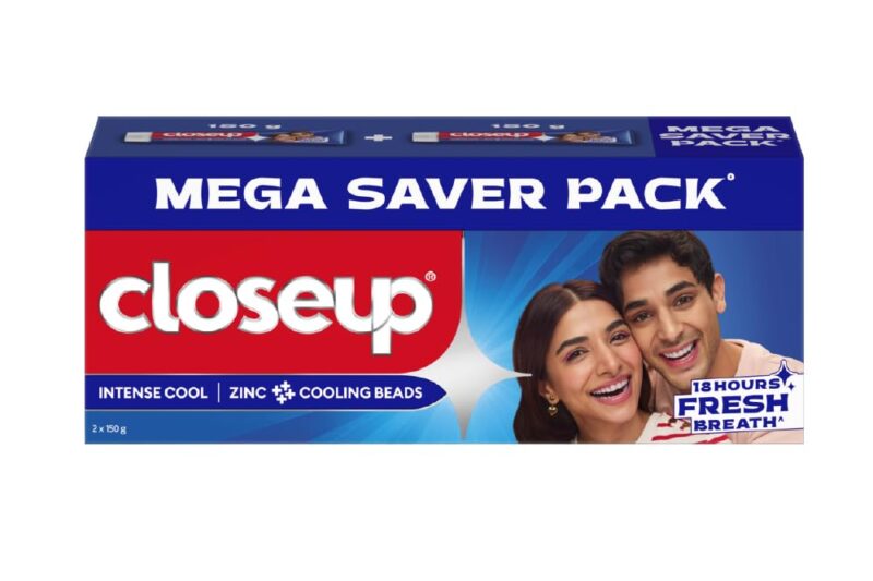 Buy Closeup Intense Cool Blue Gel Toothpaste with Cooling Beads | Intense Cooling | 18 Hours of Fresh Breath, 300g (150g x 2) Online at Low Prices in India – Amazon.in
