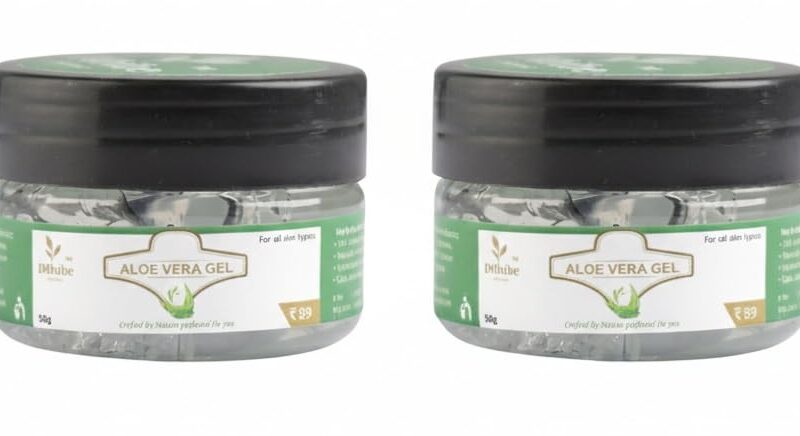 Imbibeorganic Aloveragel, Natural Skin and Hair Care, Hydrating Formula 50g, 2 Pack