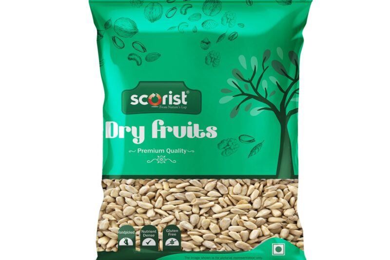 Scorist Premium Sunflower Seeds 500g I Sunflower Seeds for Eating | Diet Food | Healthy Snack | Raw seeds | Weight management | Source of Antioxidants
