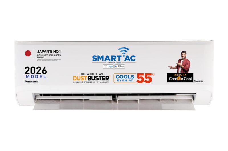 Panasonic 1.5 Ton 3 Star, New Star rated, Premium WiFi Inverter Smart Split AC (DustBuster Tech, Matter Enabled, AI, Higher Airflow, Copper Cond., 8in1 Convertible, 2-Way,PM0.1 Filter,CS/CU-SU18BKY3W,White)