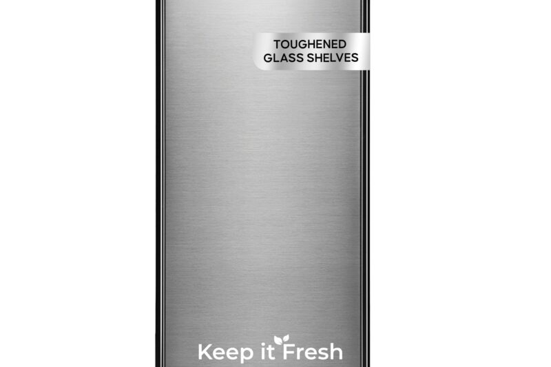 Haier 190L 2 Star Direct Cool Single Door Refrigerator | Toughened Glass Shelves | Fast Ice Making in Just 60 minutes | Large Veg Box| Easy Clean Back (HED-202TMSA-N, Moon Silver)