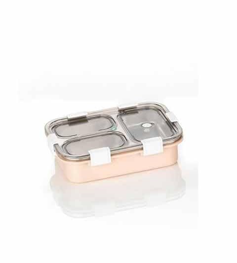 Buy VIZSDEAL Stainless Steel Lunch Box BPA Free – Durable Food Storage Lunch Box for Office, School & Travel with Secure Lock Lid (Peach) Online at Low Prices in India – Amazon.in