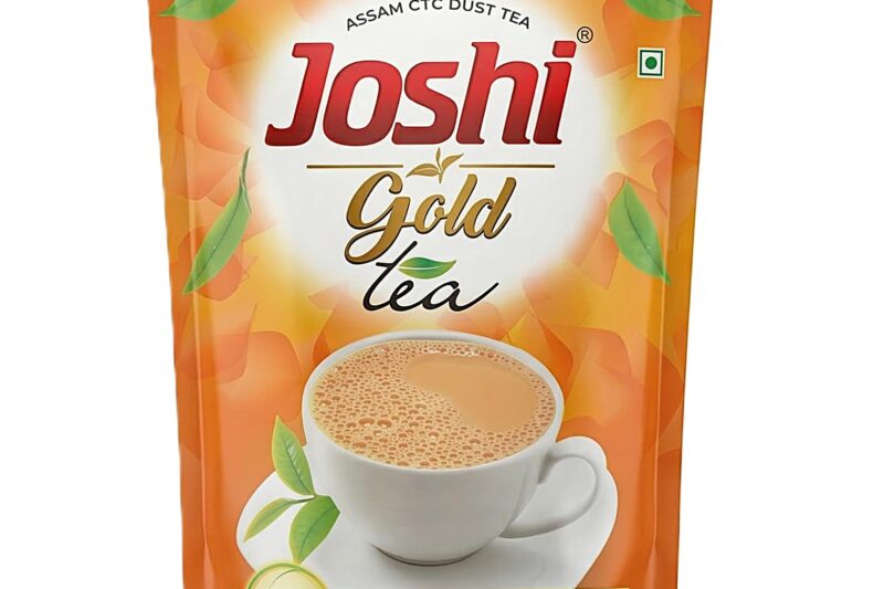 Joshi Gold Tea Assam CTC Dust | Strong Aroma & Rich Taste | Garden Fresh Black Tea for Kadak Chai (1 kg)