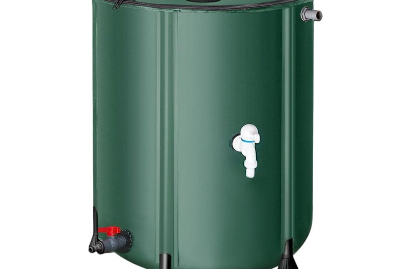 CALANDIS Foldable Rain Barrel Portable Water Storage Tank for Outdoor Camping Garden 200L