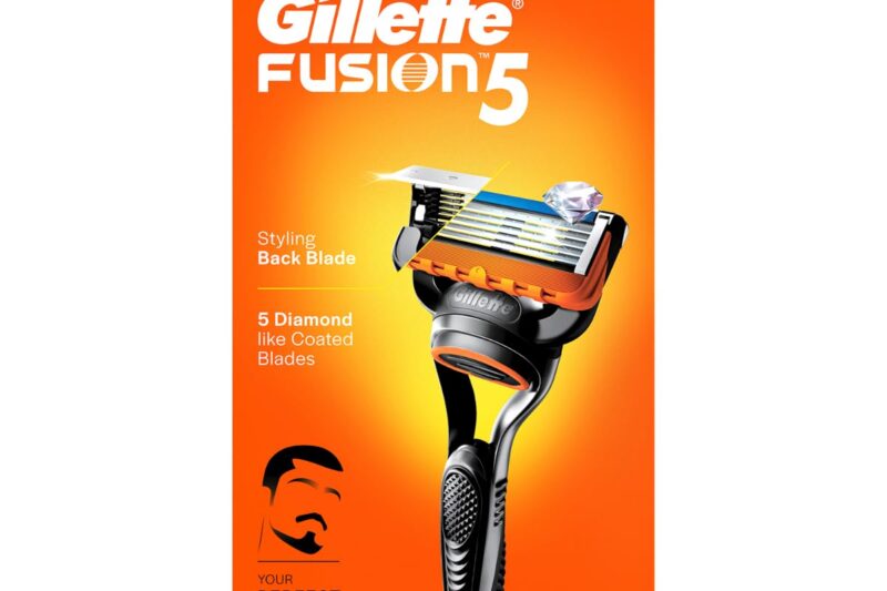 Gillette Fusion 5, Shaving Razor For Men | With Beard Shaping Back Blade | 5 Blades For Your Perfect Shave | Styling Back Blade For Your Perfect Beard Shape