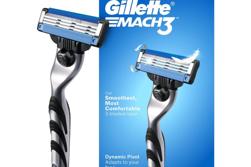 Gillette Mach 3, Shaving Razor For Men | Most Comfortable Shave | 3D Blade Technology | Metal Handle For Superior Grip