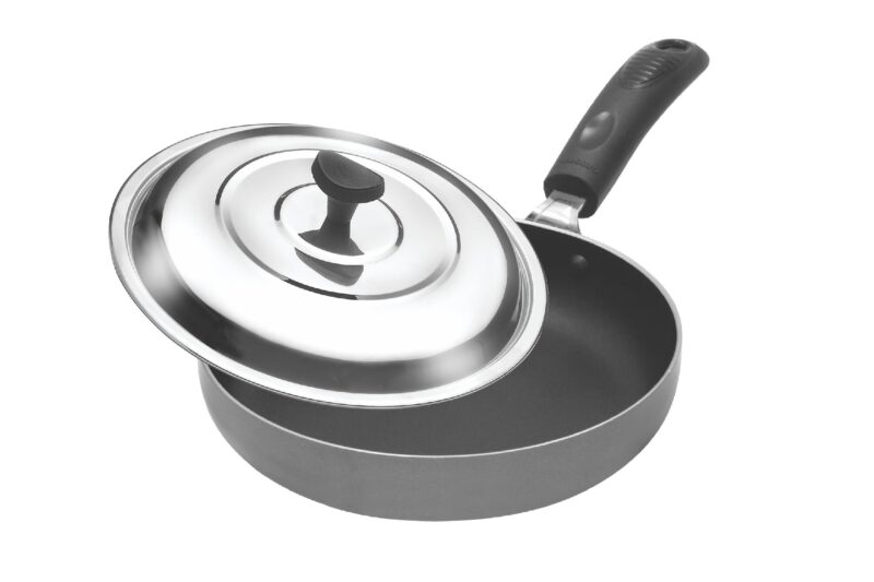 Crystal Aluminium Classic Round Fry Pan, Multicolor