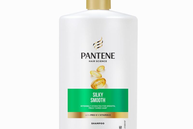 Pantene Hair Science Silky Smooth Shampoo 1000ml with Pro-Vitamins & Vitamin E for hydrated, frizz free hair,for all hair types, shampoo for women & men, shampoo for frizzy and dry hair