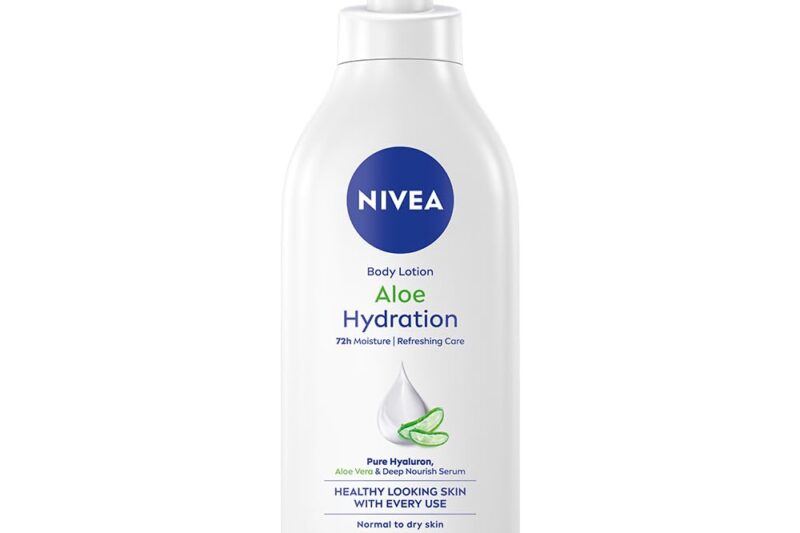 NIVEA Aloe Hydration Body Lotion 600 ml | 72 H Moisturization | Refreshing | Non Sticky Feel | With Goodness of Aloe Vera For Instant Hydrating In Summer | For Men & Women