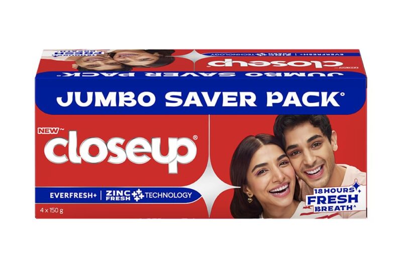 Buy Close Up Toothpaste | Long lasting 18 Hours Of Fresh Breath & White Teeth – 600g (Pack of 4) Online at Low Prices in India – Amazon.in