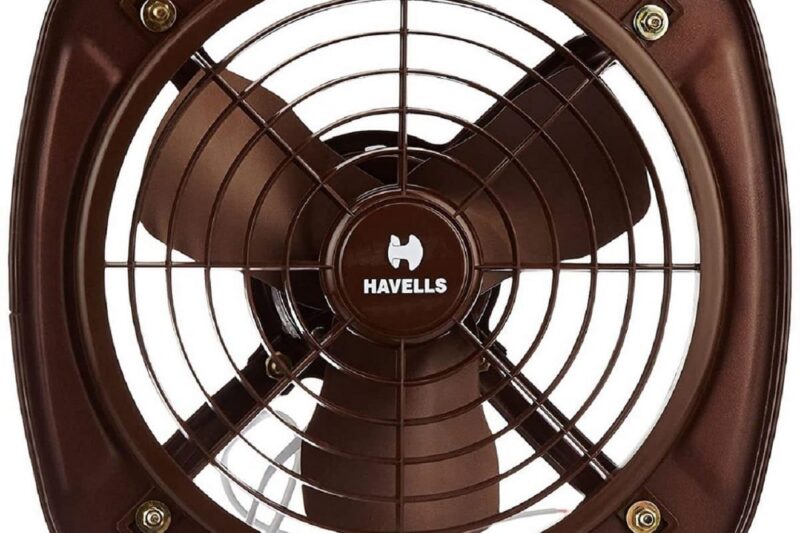 Havells Ventil Air DSP 230mm Exhaust Fan | Strong Air Suction, Rust Proof Body |Suitable for Bathroom, Kitchen, and Office| Warranty: 2 Years | (Pack of 1, Choco Brown)