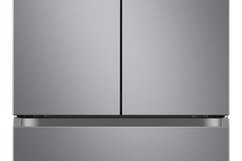 Samsung 550 L, Convertible, Digital Inverter, Frost Free French Door Refrigerator (RF57A5032S9/TL, Silver, Refined Inox)