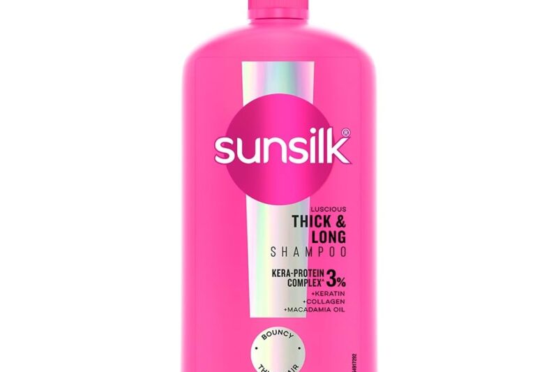 Sunsilk Luscious Thick & Long Shampoo 1L || with 3% KERA-PROTEIN COMPLEX for Thicker, Fuller & Bouncier Hair
