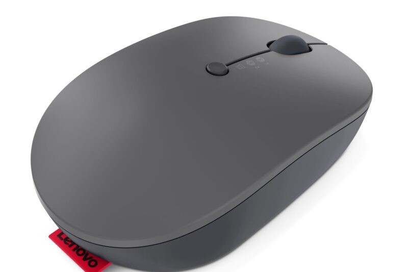 Lenovo Go Wireless Multi-Device Mouse | Connect & Switch: Upto 3 devices | Upto 2400 DPI | Rechargeable | Fast Charge (Upto 3 months in 1.5hrs) | Programmable | 75g ultra-light | 3Yr Exchange Warranty