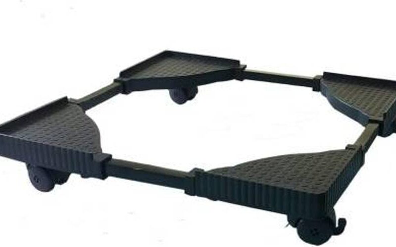 Flawless (Best Suitable for 6.5 kg Samsung Washing Machine) Fully Plastic Mould and Metal Pipe Premium Heavy Duty Fully Top Load Washing Machine Stand/Trolley