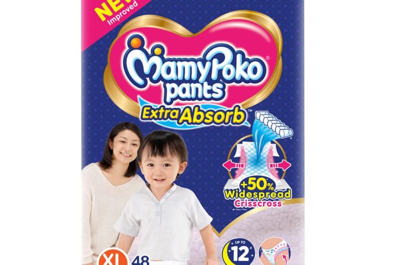 MamyPoko Pants Extra Absorb Baby Diaper, Extra Large (48 Count)