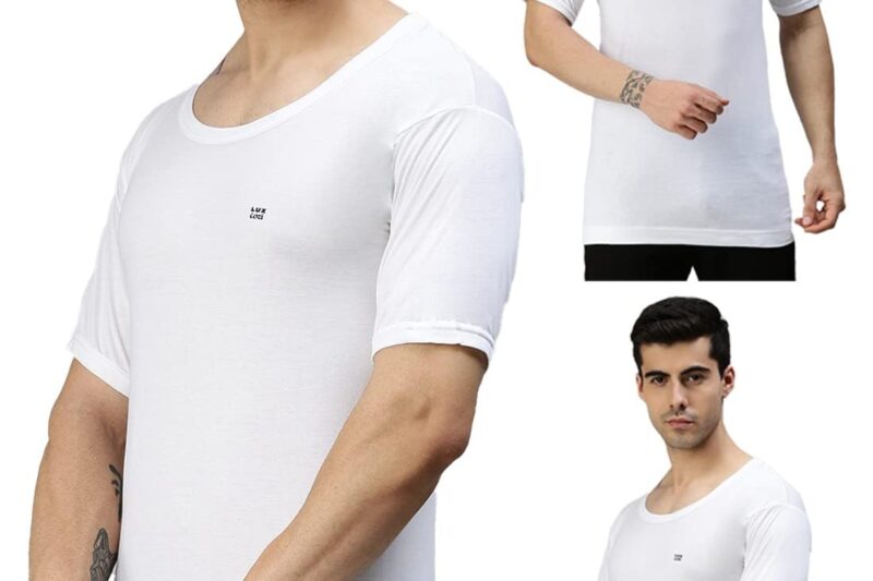 Buy LUX PARKER Men’s Pack of 2 Black Round Neck Full Sleeves Premium Thermal Top(Size