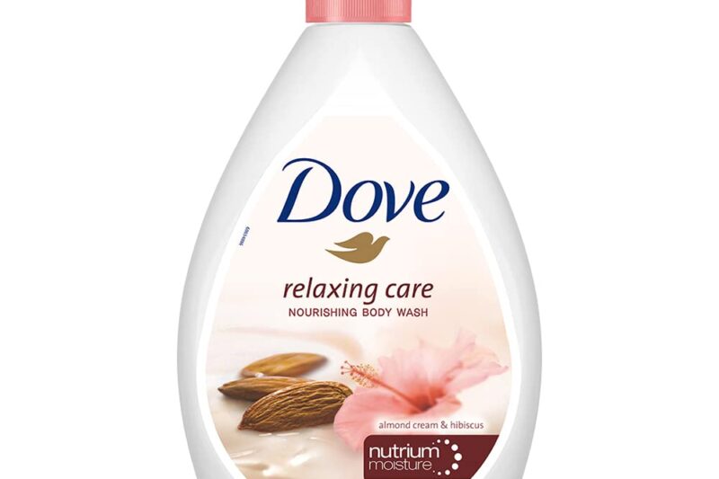 Dove Relaxing Almond Cream Body Wash with Hibiscus for Smooth Skin, Soft & Sweet Scent 1L