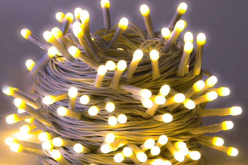 Lexton 40 LED Power Pixel Serial String/Fairy Light | Plug Sourced | Suitable for Home & Outdoor Decoration, Diwali, Christmas, Ramadan, Wedding, Party, Festival (Pack of 5, Warm White)