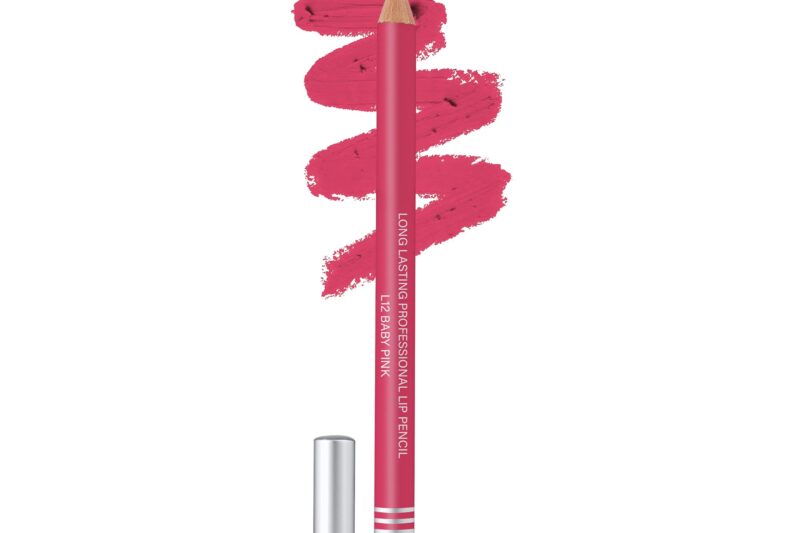 Colors Queen Lip Liner Pencil | Long Lasting & Waterproof Formula | Matte Lip Liner Pencil for Women (L-12, Baby Pink)