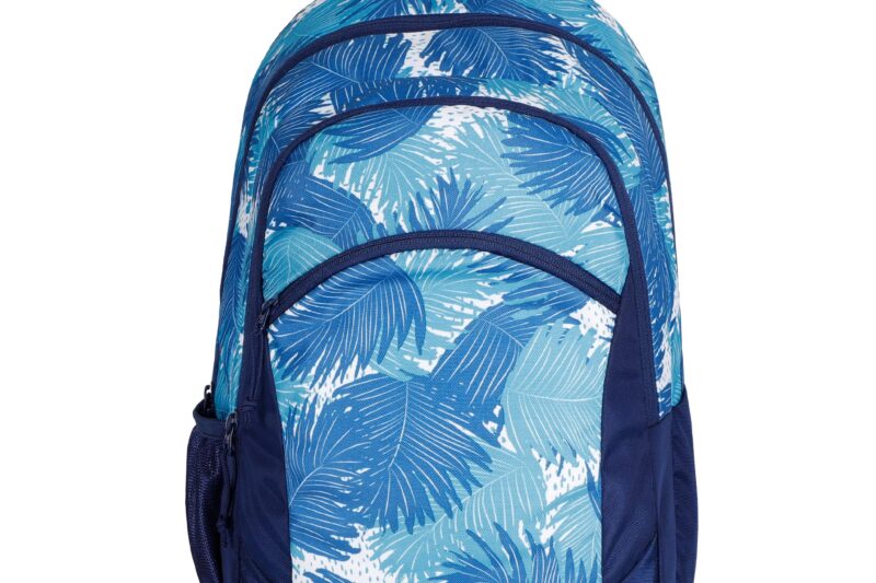 F Gear Nico 17L Ferns Aqua Navyblue 3 Compartment Backpack