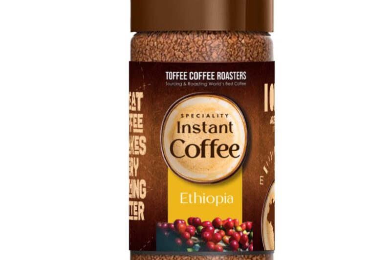 Toffee Coffee Roasters Instant Coffee 50 gm, Ethiopia Instant Coffee | As Seen On Shark Tank | 100% Arabica Coffee Powder | Ready in Seconds | Microground Technology