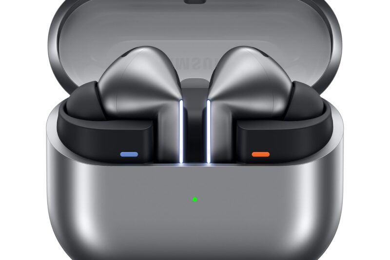 Samsung Galaxy Buds3 Pro Wireless Earbuds, Powered by Galaxy AI, IP57, Active Noise Cancellation, Adaptive Noise Control, 37hrs Battery, 360 Surround Sound, Pinch Controls, Galaxy Ecosystem, Silver