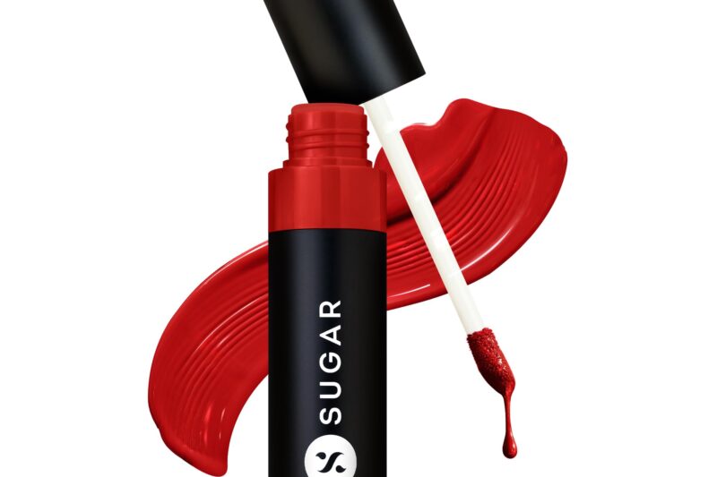 SUGAR Cosmetics Partner In Shine Transferproof Glossy Lipstick | Lasts upto 24hrs | Transferproof & Smudgeproof – 3ml – 11 Ruby Rioja