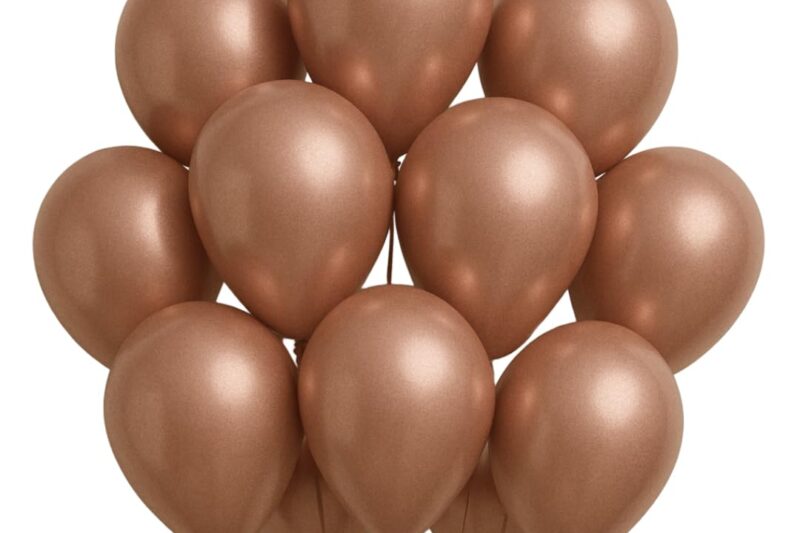 Just Party Metallic Balloons – Pack of 25 (Rosegold)