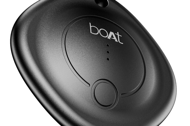 Boat Tag Bluetooth Item Finder for Android Devices, Google Find Hub App Support, 80dB Alarm, Additional Battery, 1 Year Battery (Black)
