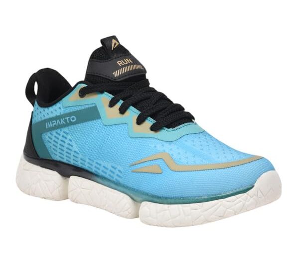 Impakto Phoenix 2.0 Men’s Running Shoes | Lightweight Breathable Sports Shoes | Cushion Insole Gym, Walking & Training Shoes | Athletic Trainers with Shock Absorption & Slip Resistance Outsole