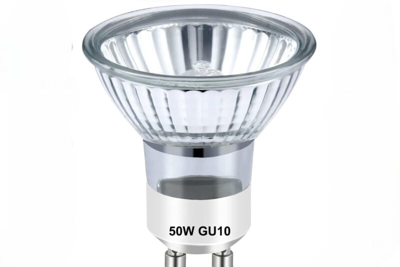 AuraDecor GU10 Halogen Light Bulb, 50W, 2800K Warm White, Dimmable Spotlights for Track & Candle Warmer Lamps (1, Warm White)